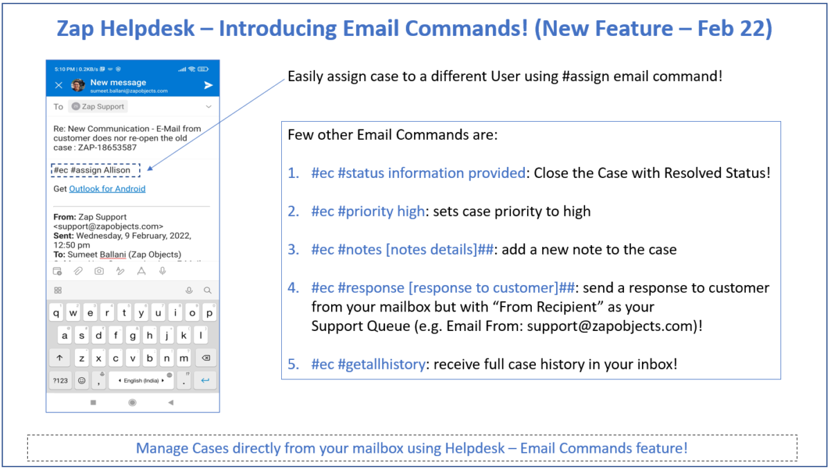 New feature Alert (Mar 22): Now Manage Cases directly from your Outlook ...