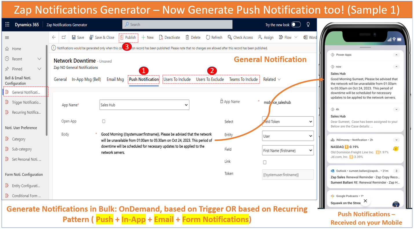 notification generator